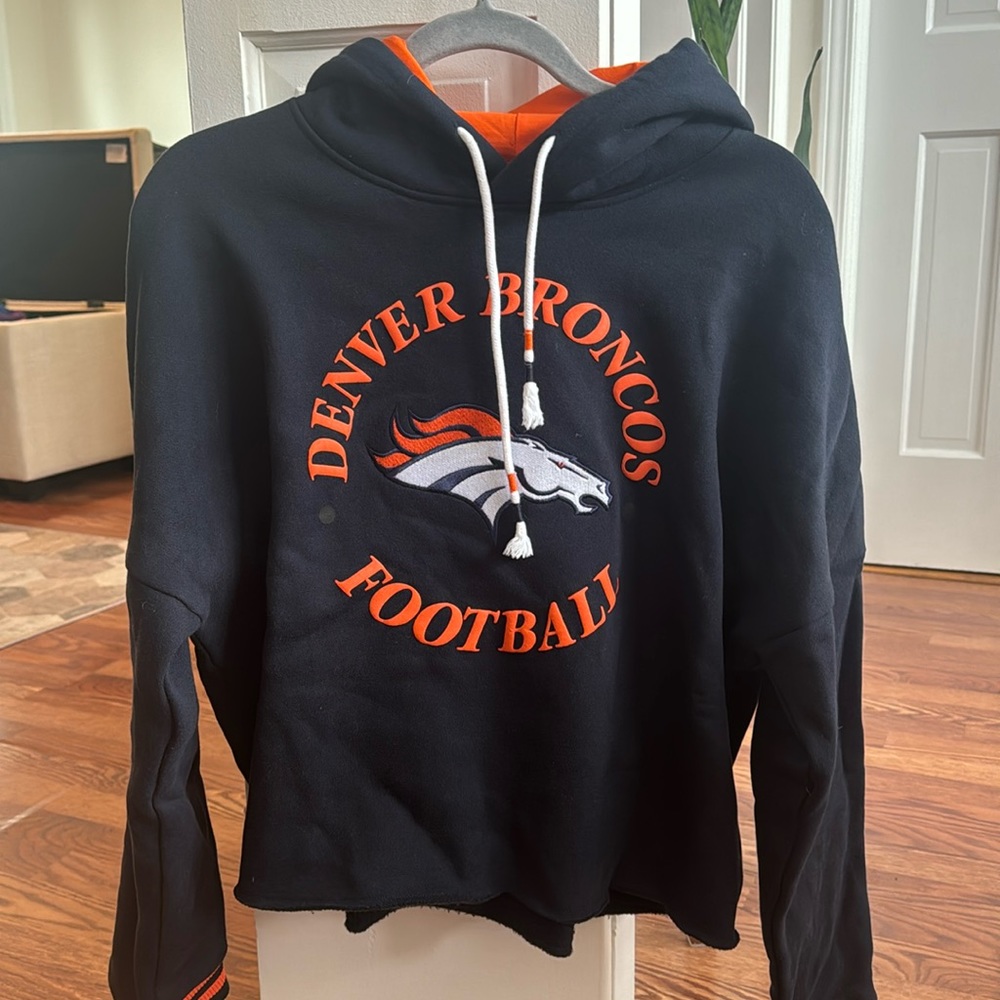 Denver Broncos Low Crop Sweater